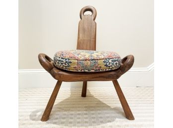 An Antique Primitive Birthing Chair