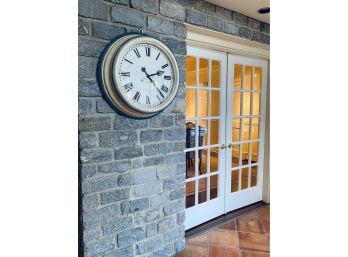 Seth Thomas French Country White Washed Wall Clock