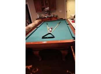 Brunswick Contender Series Cherry Billiard Table With Ping Pong Top