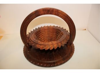 Handmade Princesita's Magic Basket Rosewood Trivet Or Basket