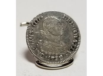 1799 Carolus IIII Spanish Colonial 1 Reales, Silver Coin