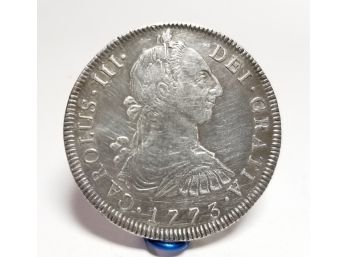 1773 8 Reales Carolus III Silver Coin