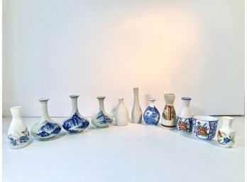 Ansley , OMC , Porcelain Bud Vases