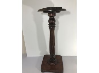 Fluted Wood Sculpture Or Plant Stand