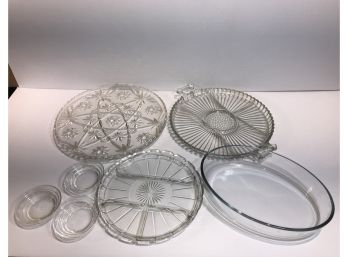 Pyrex Bowl And Glassware Platters