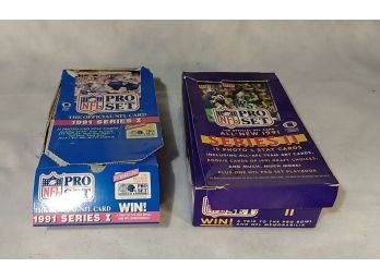 1991 Proset Series 1 And Series 2 Football Cards - Opened