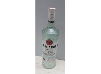 Large Bacardi Empty Bottle