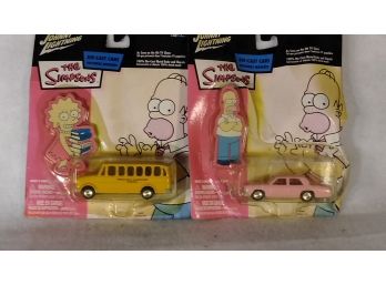 Johnny Lightning Die Cast Vehicles (The Simpsons)