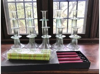 Assorted Candlesticks And Candles