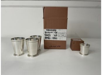 Two's Company Silver Tone Decorative Cups