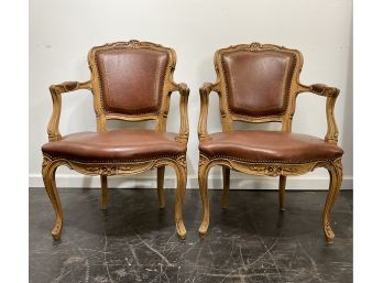 Pair Of Bergere Vintage Chairs