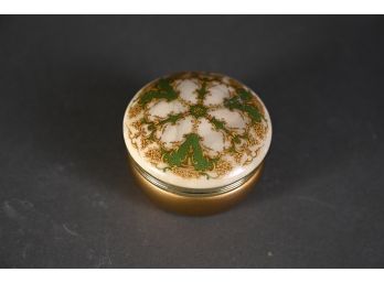 Small Trinket Box Hand Carved Alabaster