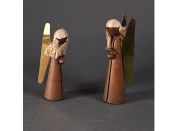 Two Wooden Angels
