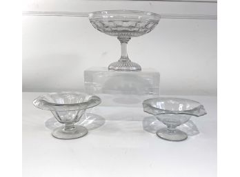 Three Vintage Compote Dishes
