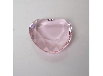 Pink Crystal Rosenthal Heart