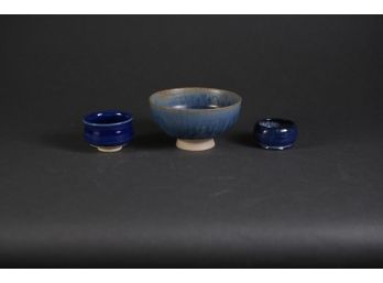 Three Petite Ceramic Bowls