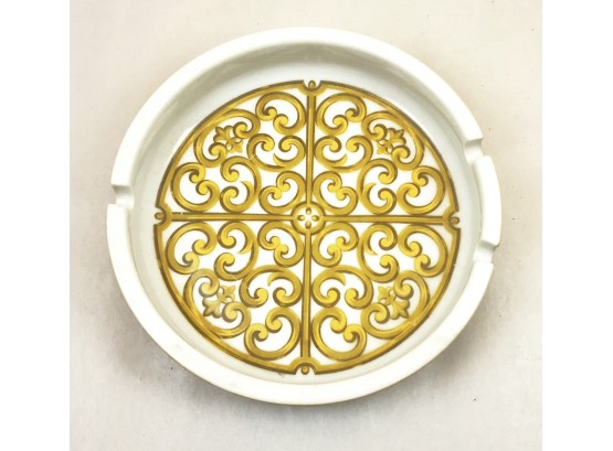Rare Mid Century Ceramic Ash Tray Geometric Design By Georges Briard