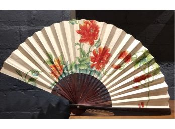 Vintage Hand Painted Chinese Fan