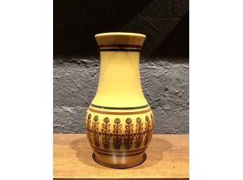 Mid Century Polish Glazed Ceramic Vase
