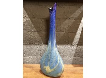 LARGE Pulled/Swung Murano Style Glass Vase