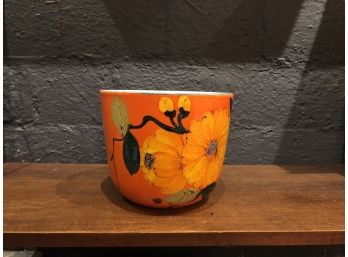 Mid Century Modern Italian Ceramic Flower Pot Planter