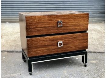 Vintage Thomasville Rolling Nightstand Or End Table