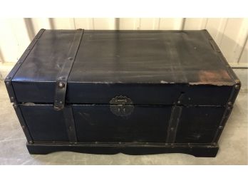 Faux Leather Trunk