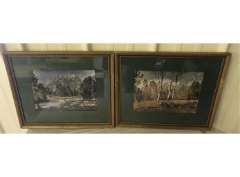 Two Framed Photo Prints
