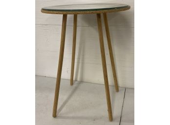Four Leg Table With Two Pieces Of Glass