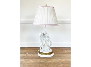 A Vintage Classically Inspired Cast Lamp