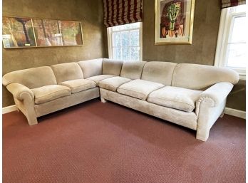 A High Quality Vintage Rolled Arm Sectional