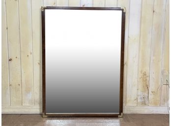 A Vintage Campaign Style Mirror By Henredon