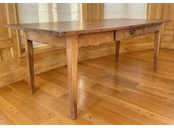 An Antique Carved Maple Dining Table