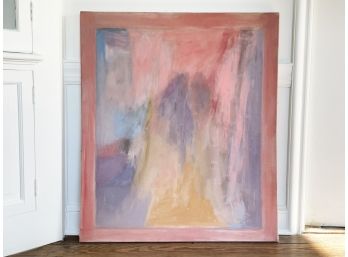 A Vintage Abstract Oil On Canvas By Patricia Sutton, Dated 1981