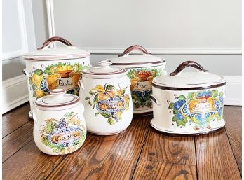 Italian Ceramic Canisters