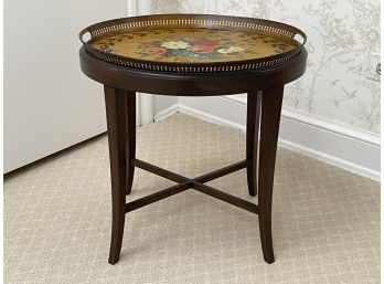 A Tole Painted Tray Top Occasional Table