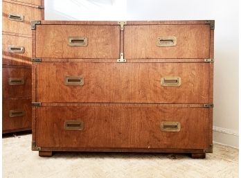 A Vintage Campaign Chest Of Drawers By Henredon