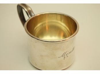 Gorgeous Sterling Silver Signed Baby Cup