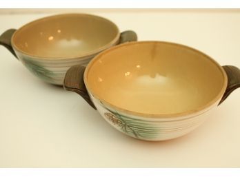 Pair Of Vintage Ferncrest Pine Oven Proof Dishes Made In Japan