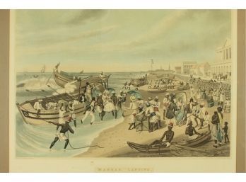 'Madras Landing' Framed Engraving