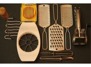 Lot Of Slice & Dice Kitchen Tools & Accessories Including MOULI