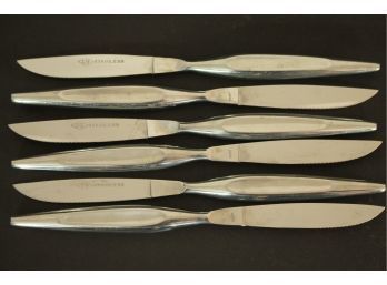 Set Of 6 Vintage MID CENTURY MODERN 8' Japanese Steak Knives