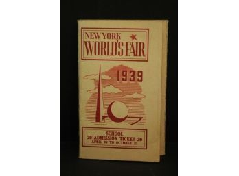 Amazing Vintage 1939 Worlds Fair Ticket Book