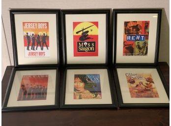 Framed Broadway Posters 3/4