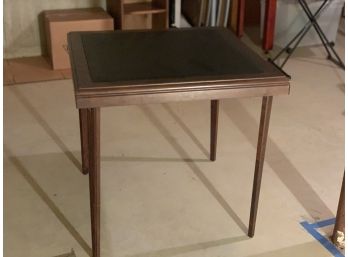 Folding Leather Top Table