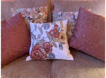 Two Pairs And One Pottery Barn Throw Pillows