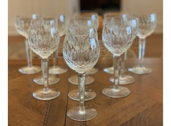 Twelve Waterford Wine Glasses