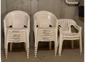 Fourteen Plastic Armchairs