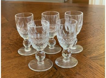 Five Waterford Crystal Shooters