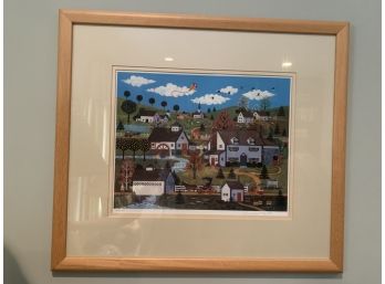 Framed Lithograph Signed And Numbered In Pencil 'Scott Winster, 82/300'